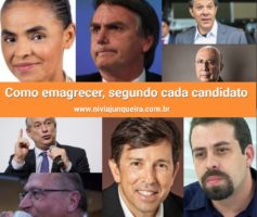 Como emagrecer nas eleições 2018, a resposta de cada candidato!